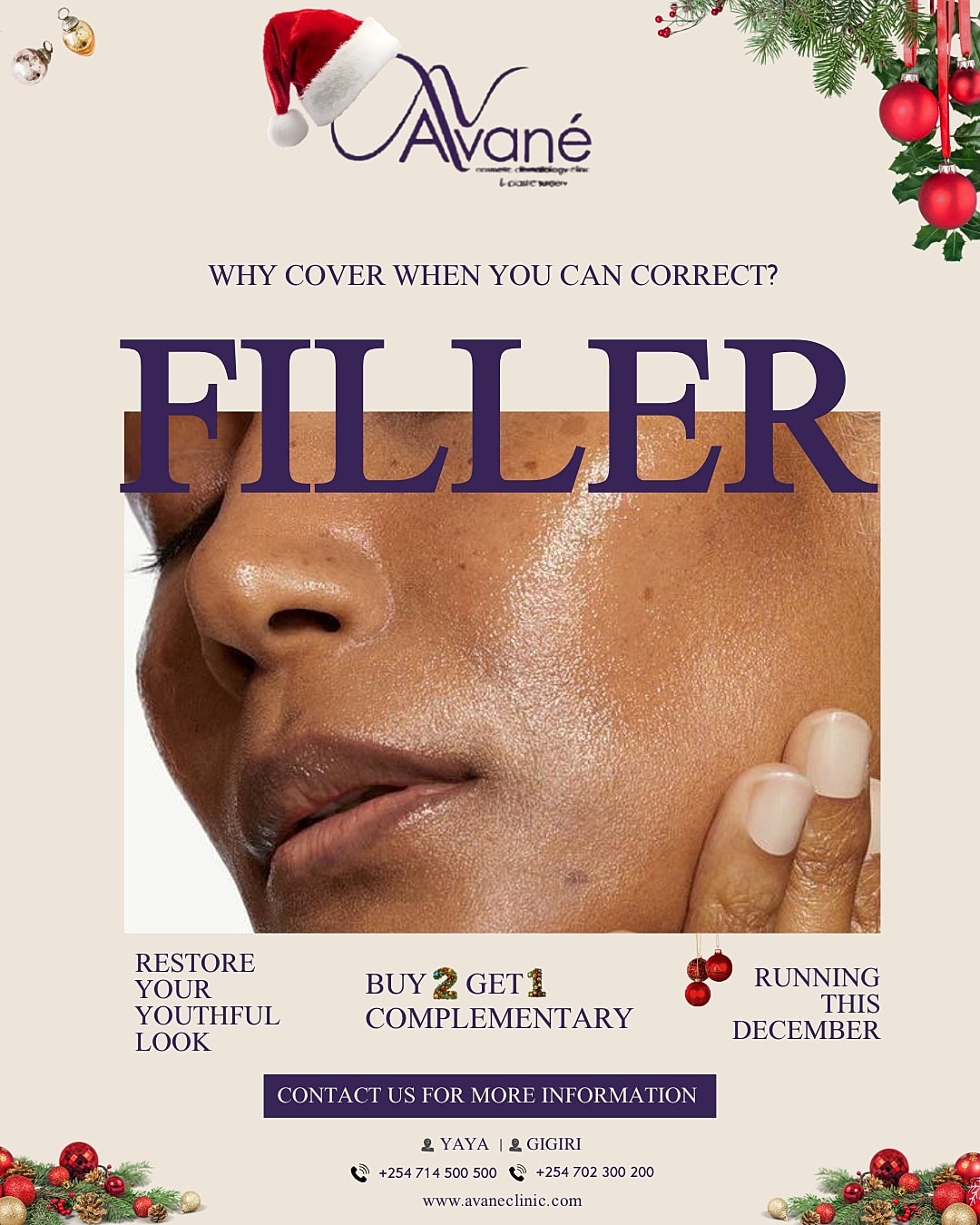 Filler promotion for youthful skin restoration