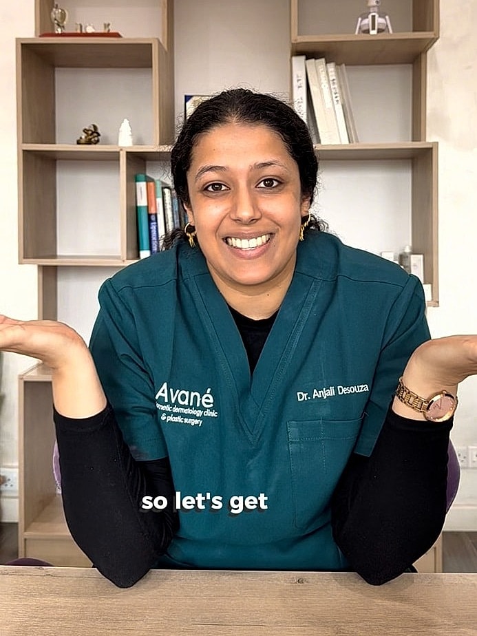 Doctor discussing skincare and acne solutions.